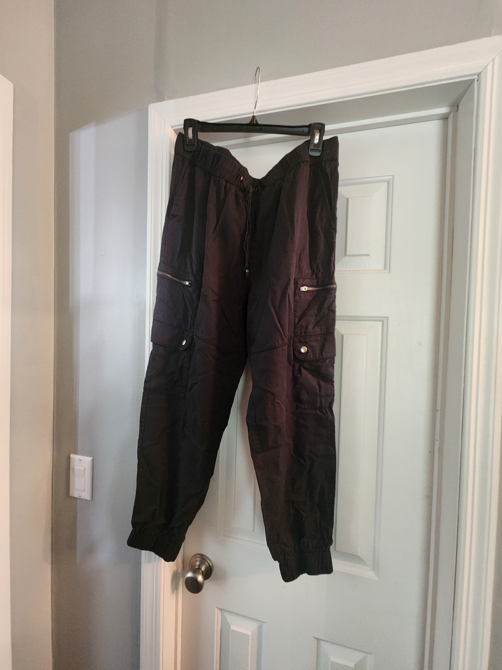 Banana Republic Black Cargo Jogger Pants